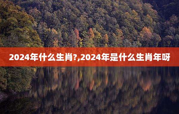 2024年什么生肖?,2024年是什么生肖年呀