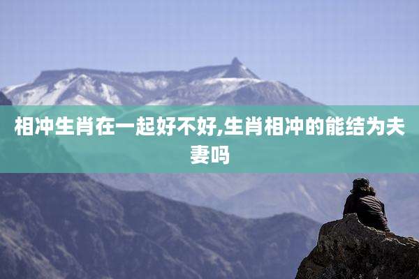 相冲生肖在一起好不好,生肖相冲的能结为夫妻吗