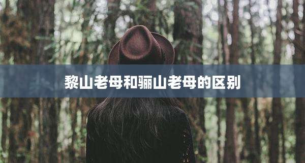 黎山老母和骊山老母的区别
