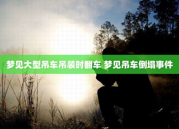 梦见大型吊车吊装时翻车 梦见吊车倒塌事件