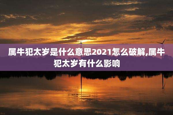 属牛犯太岁是什么意思2021怎么破解,属牛犯太岁有什么影响
