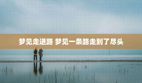 梦见走进路 梦见一条路走到了尽头