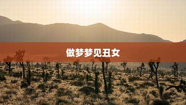 做梦梦见丑女