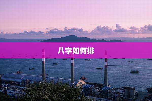 八字如何排