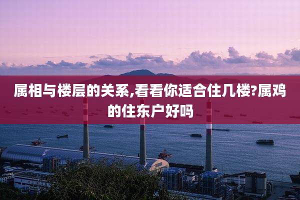 属相与楼层的关系,看看你适合住几楼?属鸡的住东户好吗