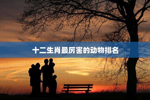十二生肖最厉害的动物排名