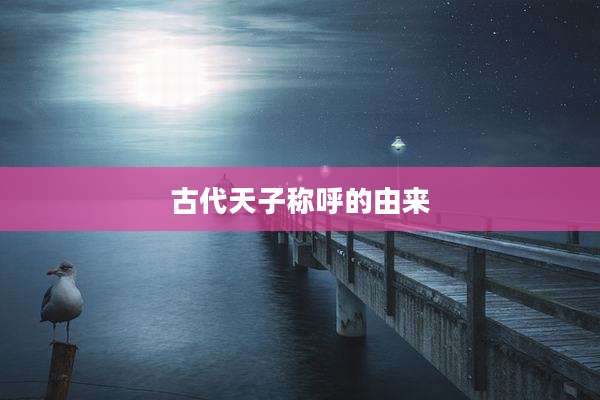 古代天子称呼的由来