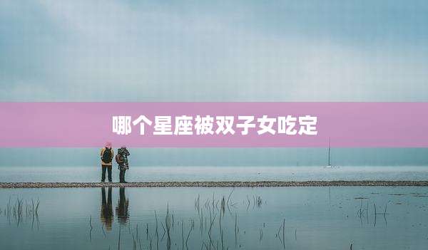 哪个星座被双子女吃定