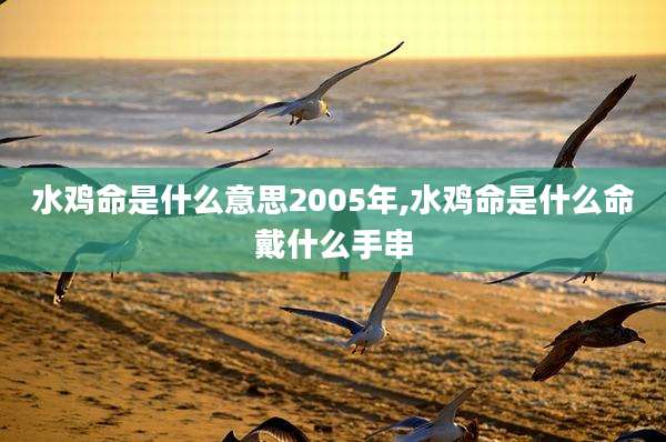 水鸡命是什么意思2005年,水鸡命是什么命戴什么手串