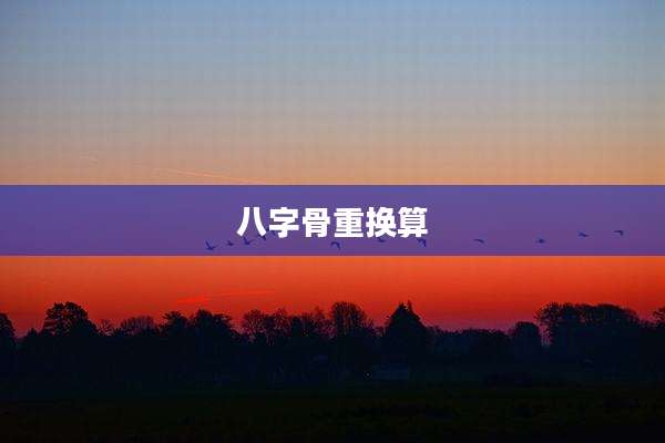 八字骨重换算