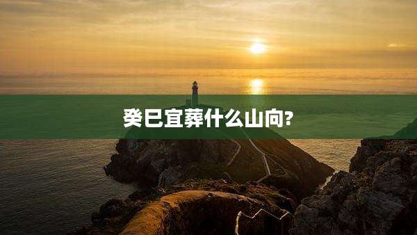 癸巳宜葬什么山向?