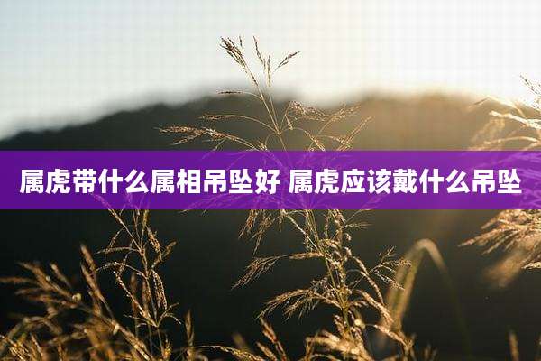 属虎带什么属相吊坠好 属虎应该戴什么吊坠