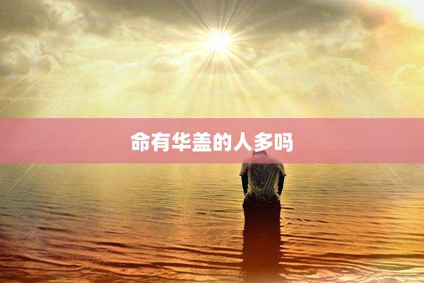 命有华盖的人多吗