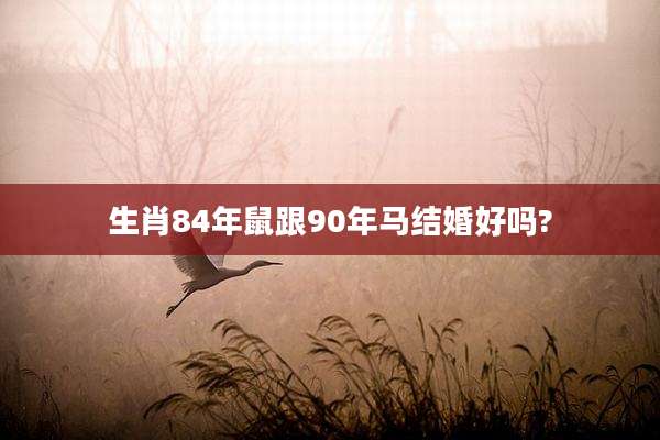 生肖84年鼠跟90年马结婚好吗?