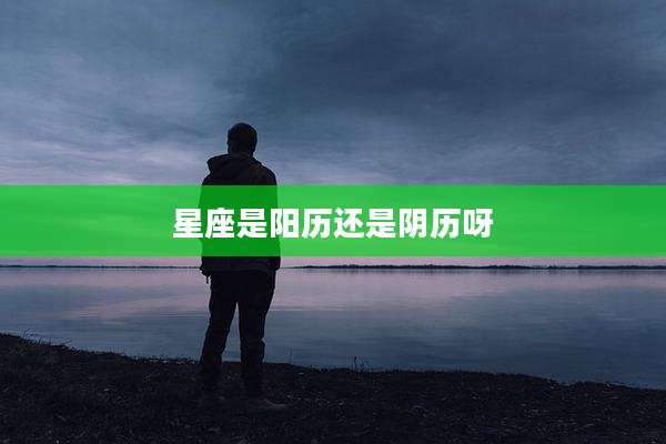 星座是阳历还是阴历呀