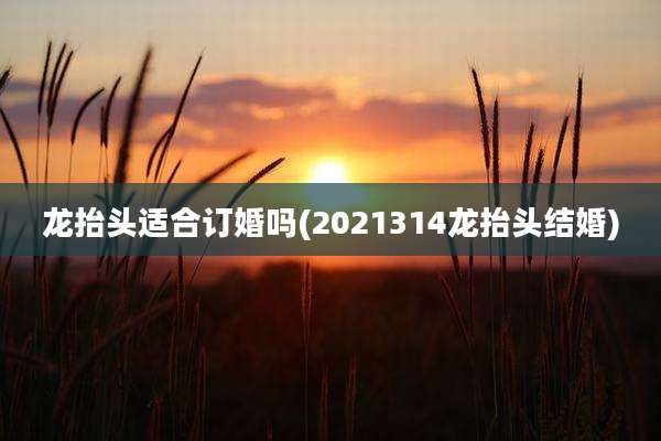 龙抬头适合订婚吗(2021314龙抬头结婚)