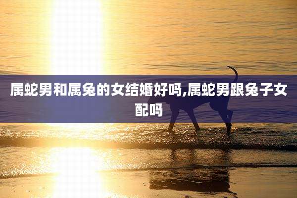 属蛇男和属兔的女结婚好吗,属蛇男跟兔子女配吗