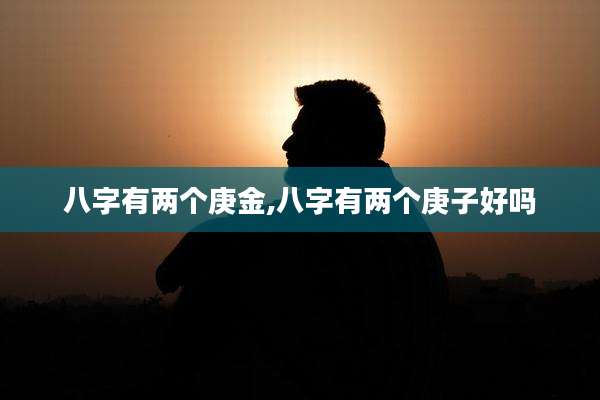 八字有两个庚金,八字有两个庚子好吗