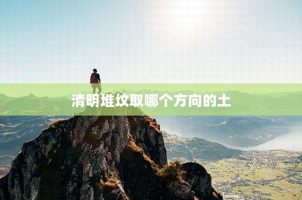 清明堆坟取哪个方向的土
