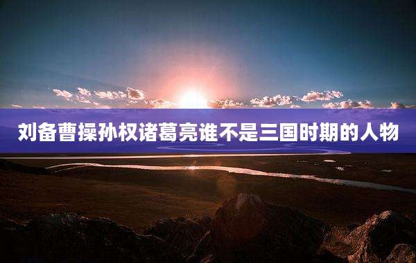 刘备曹操孙权诸葛亮谁不是三国时期的人物