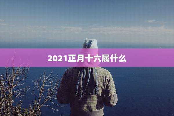 2021正月十六属什么