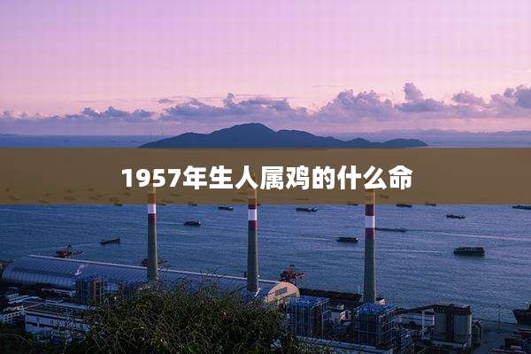 1957年生人属鸡的什么命