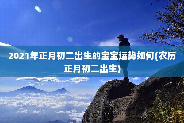 2021年正月初二出生的宝宝运势如何(农历正月初二出生)