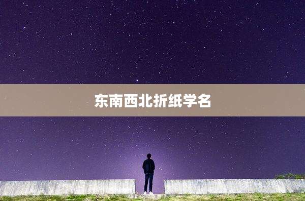 东南西北折纸学名