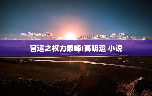 官运之权力巅峰!高明运 小说