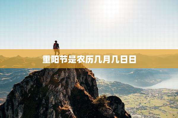 重阳节是农历几月几日日