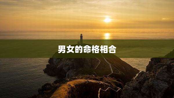 男女的命格相合