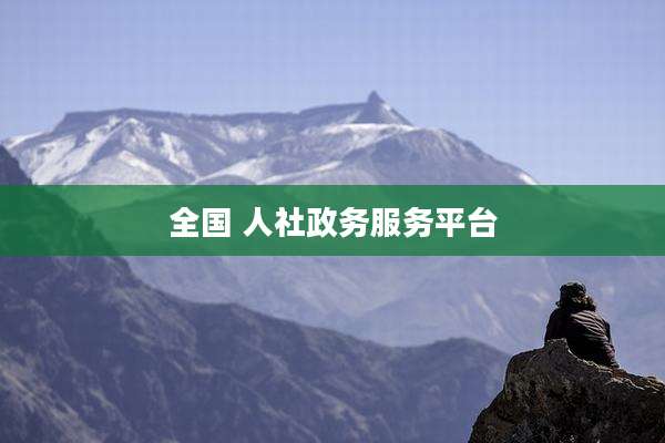 全国 人社政务服务平台