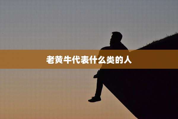 老黄牛代表什么类的人