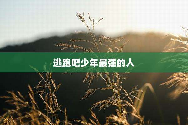 逃跑吧少年最强的人