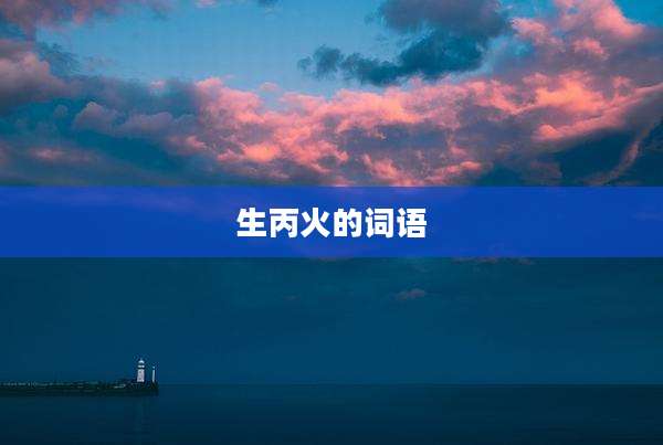 生丙火的词语