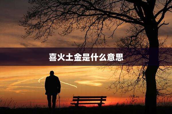 喜火土金是什么意思