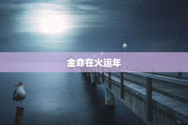 金命在火运年