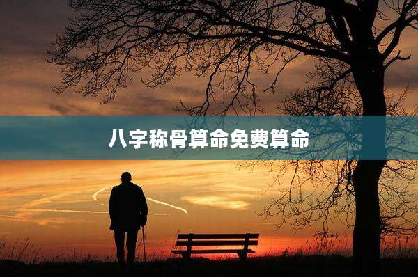 八字称骨算命免费算命