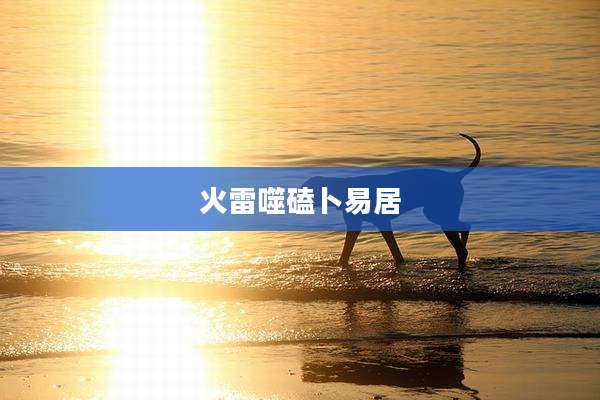 火雷噬磕卜易居