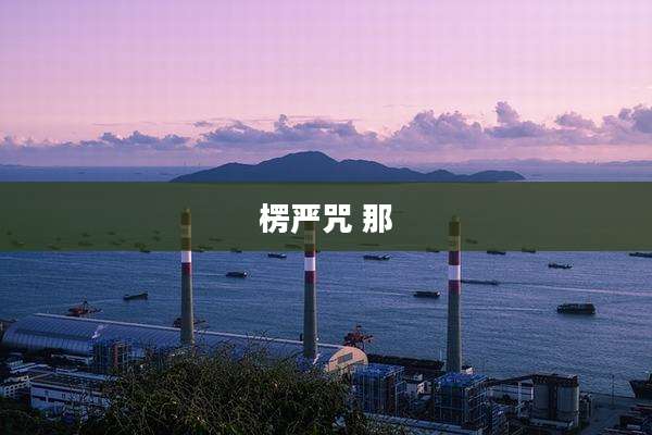 楞严咒 那