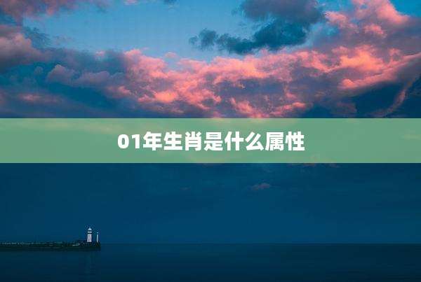 01年生肖是什么属性