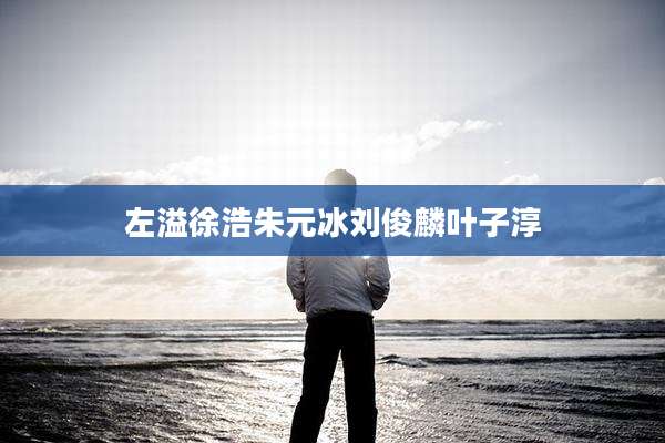 左溢徐浩朱元冰刘俊麟叶子淳
