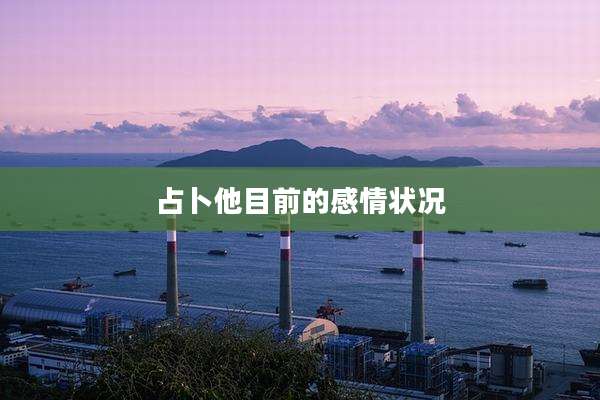 占卜他目前的感情状况