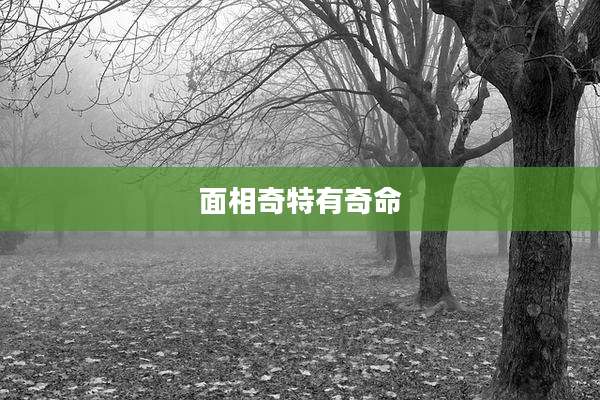 面相奇特有奇命