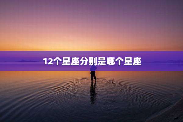 12个星座分别是哪个星座