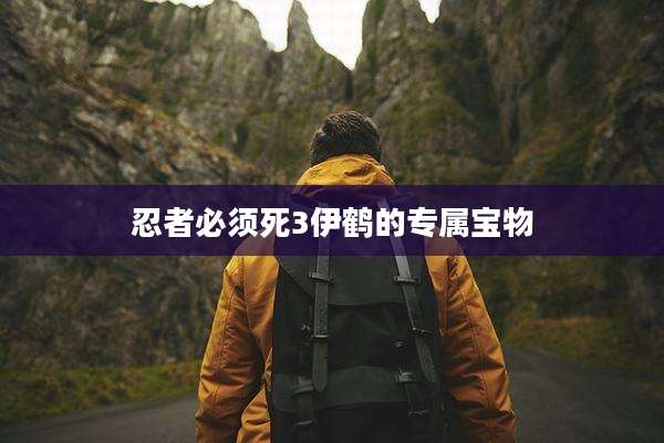 忍者必须死3伊鹤的专属宝物