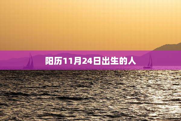 阳历11月24日出生的人