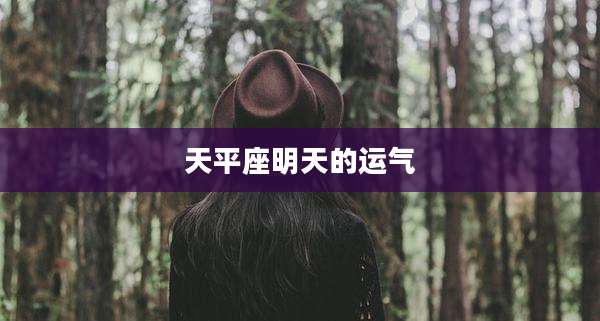 天平座明天的运气