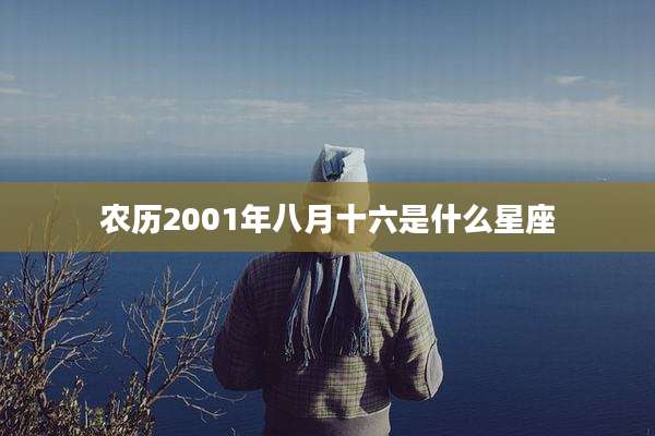农历2001年八月十六是什么星座