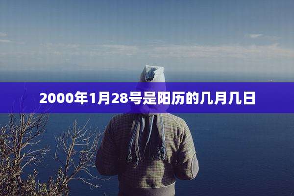 2000年1月28号是阳历的几月几日